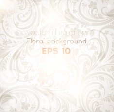 Floral Retro Background for Vintage Design N399