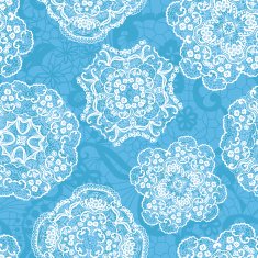 Lace seamless pattern with doilies N2
