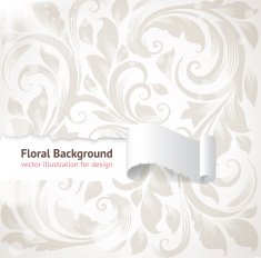 Floral Retro Background for Vintage Design N401
