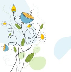 seamless pattern background with flowers N52