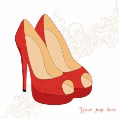 high-heeled vintage shoes N4
