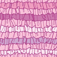 Pink ruffle fabric stripes seamless pattern background
