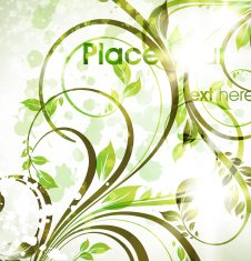 Floral Retro Background for Vintage Design N419