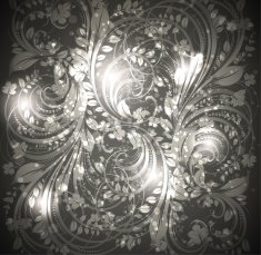 Floral Retro Background for Vintage Design N430