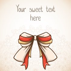 Lace background with bow N2