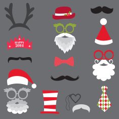 Christmas Retro Party set N2
