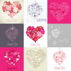 Greeting cards with heart N5