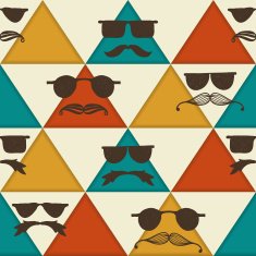 Vector Seamless Hipster Pattern