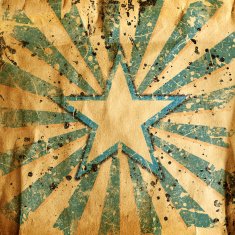 grunge star with abstract stains N3