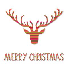 Reindeer Christmas card N3