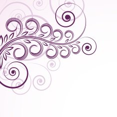 abstract floral curls
