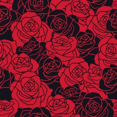 Seamless pattern with flowers roses