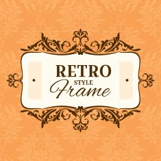 Vintage Floral Frame N11