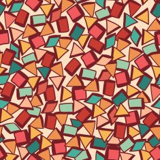 Seamless texture with geometric shapes