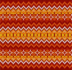 Red zigzag stripes vector knit seamless pattern N2