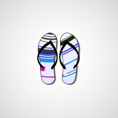 Abstract illustration on flip flops N171