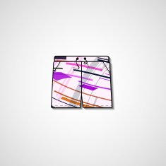 Abstract illustration on shorts N166
