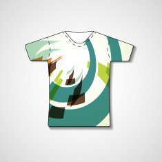 Abstract illustration on t-shirt N151