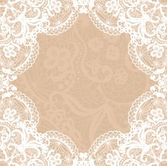 Vintage lace invitation card N40