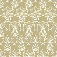 Abstract floral beige pattern