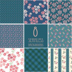 retro backgrounds with roses N4
