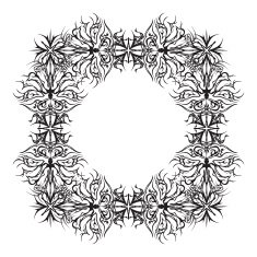 Abstract pattern frame contour N2