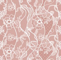 Lace seamless pattern with flowers N172