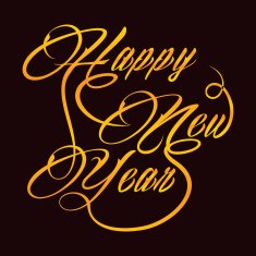 Creative new year greeting N2