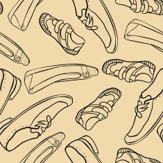 Seamless pattern with shoes N10