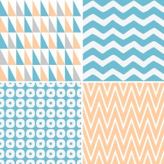 Set of abstract seamless patterns N17