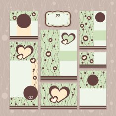 Set of wedding cards N13