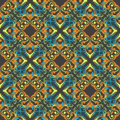 art vintage damask seamless pattern N2