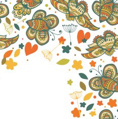 Cute floral template for design N2