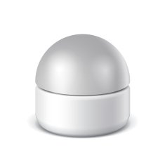 White Cosmetic cream jars