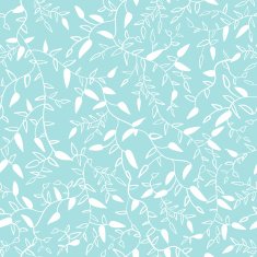 Floral seamless pattern with leaf Blue color