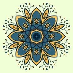 Circle ornament ornamental round lace N7