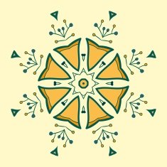 Circle ornament ornamental round lace N8