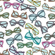 Seamless pattern with glasses N9