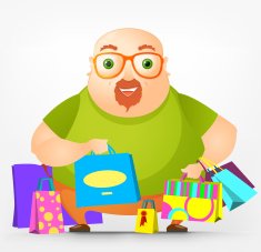 Cheerful Chubby Man N4