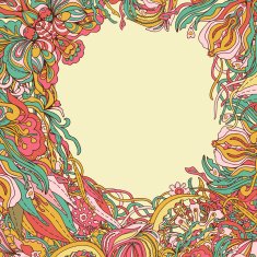 Floral background template N2