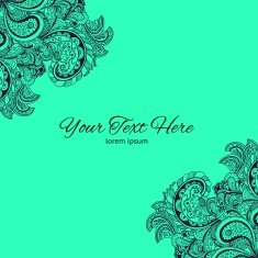 Vector vintage floral pattern N15