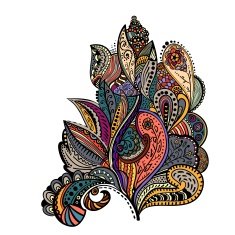 Vector vintage floral pattern N18