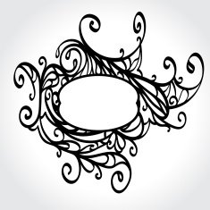 Vintage lace frame N5