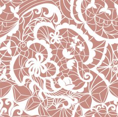 Lace seamless pattern with flowers N177
