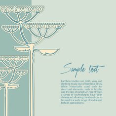 Vector background from fennel flower branch