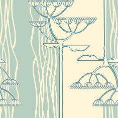 Vector background from flower branch N3