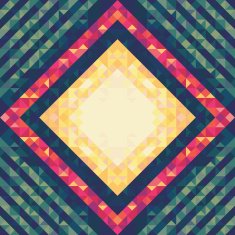 Geometric Vintage Background 09