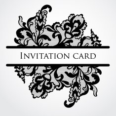 Vector lace card N5