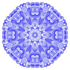 Circle ornament ornamental round lace N12