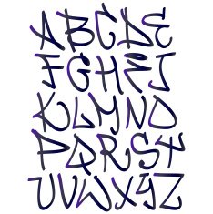 Graffiti vector alphabet N3